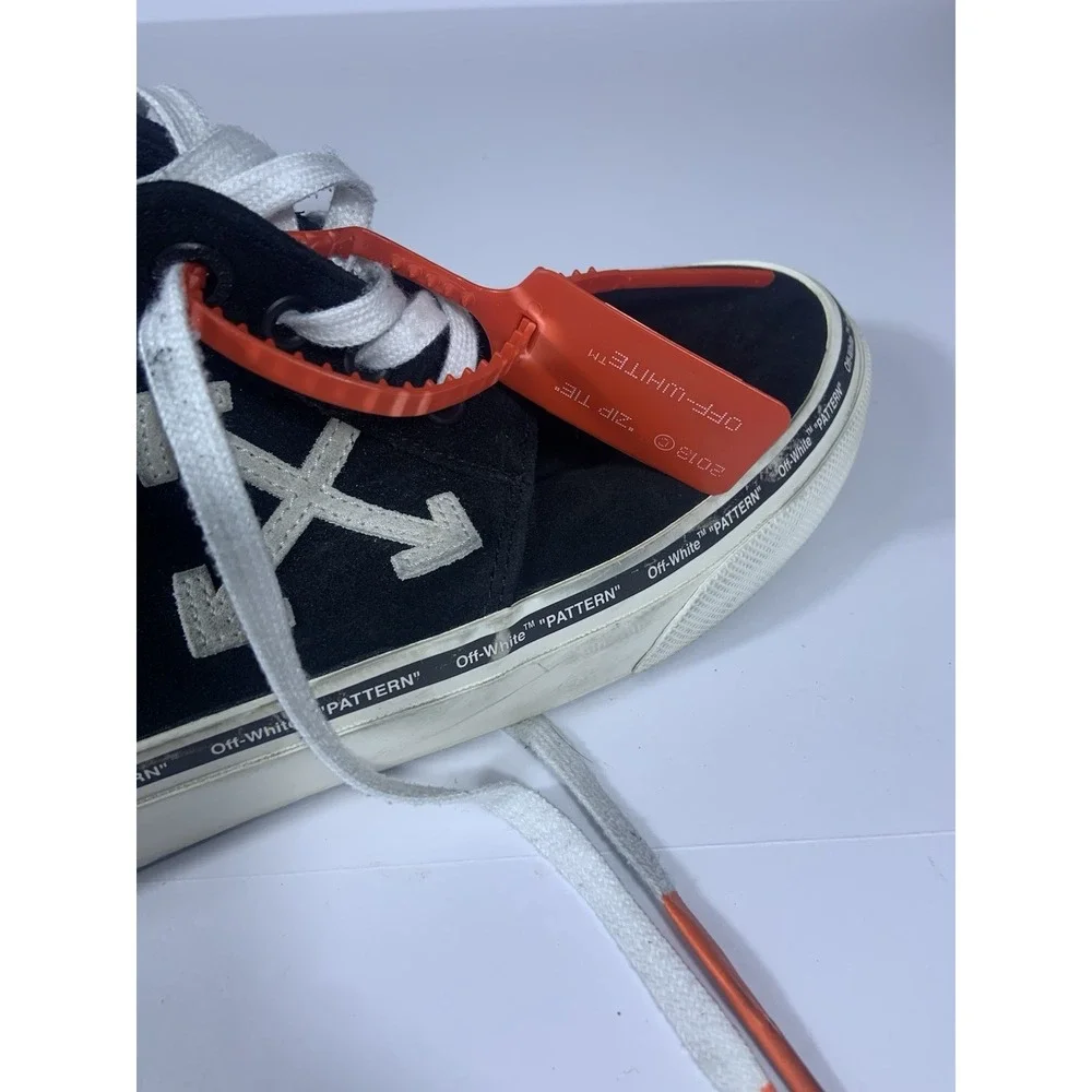 Off White Virgil Abloh Skate Shoes Sneakers Black Men's Size 45